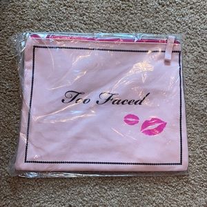 Brand new cute Too Faced makeup bag